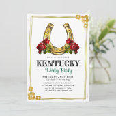 Op naar de races! Doe mee aan een Derby Party Kaart (Staand voorkant)