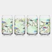 Op naar de races Drink brillen Blikvorm Glas (Links)