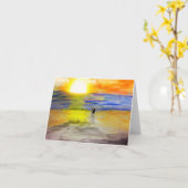 Op naar de zonsondergang kaart (Gele Bloem)