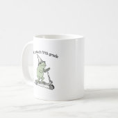 Op naar Fifth Grade Froggy Schattige Frog leren Koffiemok (Voorkant links)