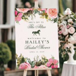 Op naar het Altar Kentucky Derby Vrijgezellenfeest Poster