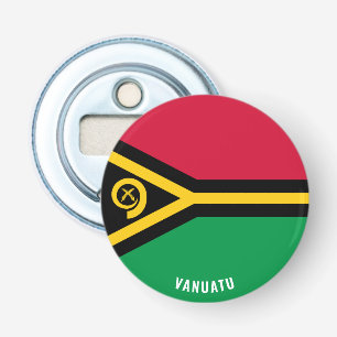 Op naar Vanuatu! Prachtig patriottisch Button Flesopener