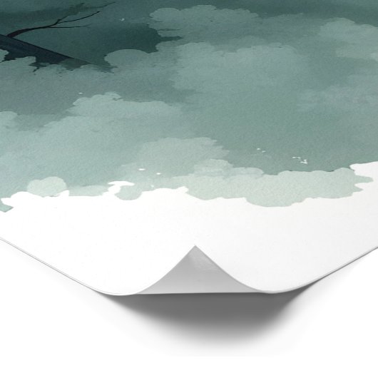 op natuur geïnspireerd poster (Hoek)