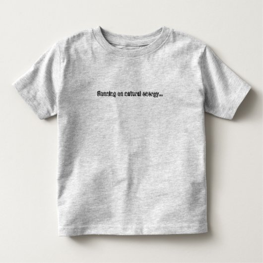 Op natuurlijke energie... kinder shirts (Voorkant)