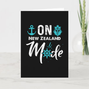 Op New Zealand Mode Cruise Shirt New Zealands T-sh Kaart