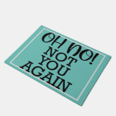 Op niet opnieuw thuis decor deurmat (Schuin)