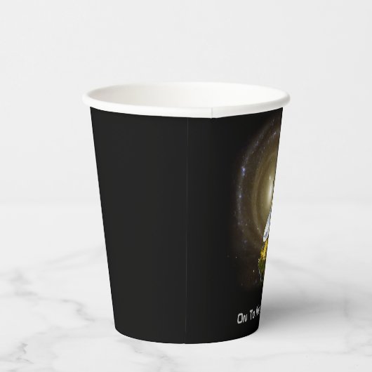 Op nieuwe horizons interstellair ruimtevaartuig papieren bekers (Rechts)