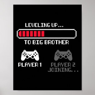 Op Niveau Brengen Naar Grote Broer Voor Jongens Ma Poster