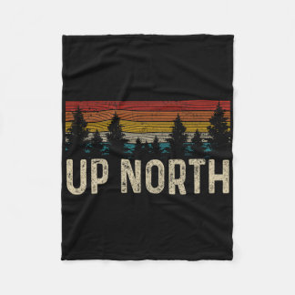 Op Noord- wandelende Natuur Camping Alaska Pnw Fleece Deken