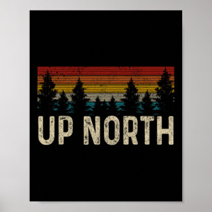 Op Noord- wandelende Natuur Camping Alaska Pnw Poster