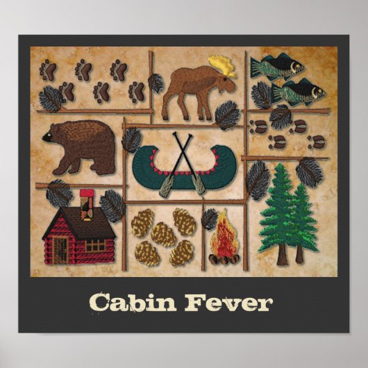 Op North Cabin Fever Poster (Voorkant)