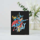 Op, omhoog en weg briefkaart (Staand voorkant)