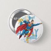 Op, omhoog en weg ronde button 5,7 cm (Voorkant /achterkant)