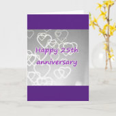 OP ONS **25e ** BRUILOFT JUBILEUM MET LIEFDE Kaart (Gele Bloem)