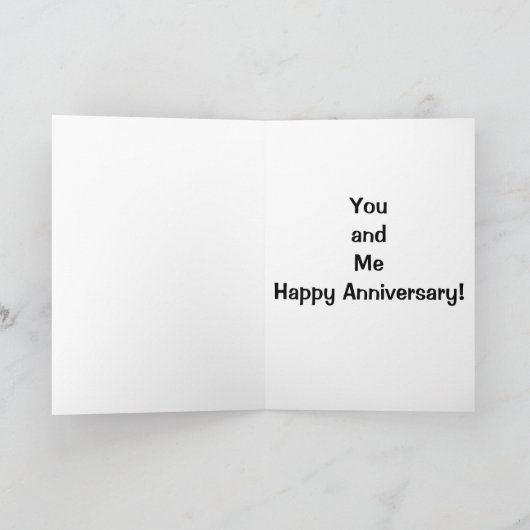 OP "ONS JUBILEUM" VOOR ALTIJD U EN MIJ! KAART (Binnen)