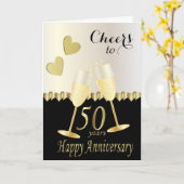 ⭐ op onze 50ste Jubileum | DIY-tekst Kaart (Gele Bloem)