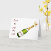 OP **ONZE JUBILEUM** *POP DE CORK* KAART (Gele Bloem)