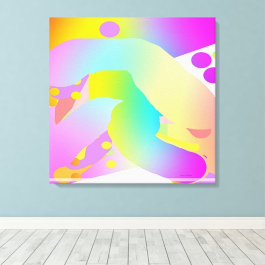 OP PAD CANVAS AFDRUK (Insitu (Houten vloer))