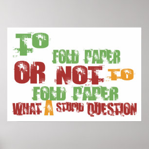 Op papier poster