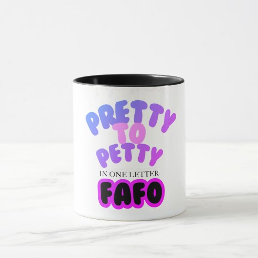 op Petty in One Letter FAFO Mok (Midden)