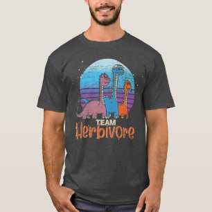 Op plant gebaseerd dietteam Herbivore Dinosaur Ret T-shirt
