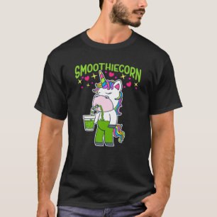 Op plant gebaseerd Groen Smoothiecorn Funny Vegan T-shirt