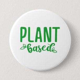 Op plant gebaseerd ronde button 7,6 cm