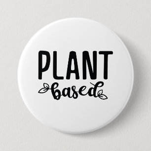Op plant gebaseerd ronde button 7,6 cm