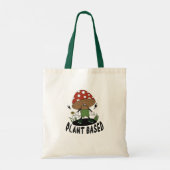 op plant gebaseerd tote bag (Achterkant)