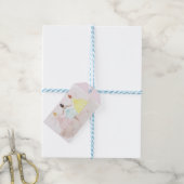 Op punt balletdansers cadeaulabel (Met Touw)