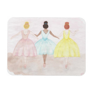 Op punt balletdansers magneet