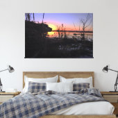 Op punt in de Duck Blind Canvas Afdruk (Insitu (Slaapkamer))