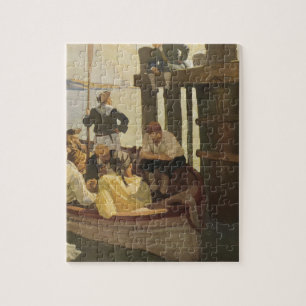Op Queen's Ferry van NC Wyeth, piraten Legpuzzel