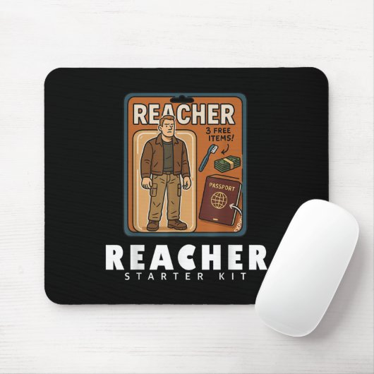 Op Reacher geïnspireerd Starter Kit-ontwerp Muismat (Met muis)