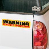 Op route naar veiling bumpersticker (Op Truck)
