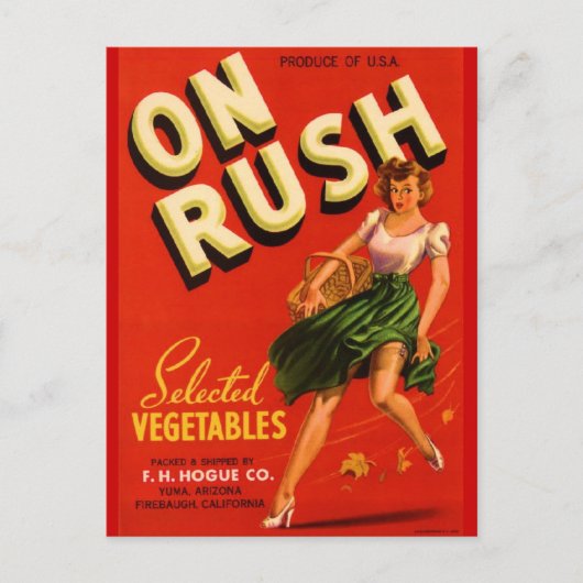 Op Rush Briefkaart (Voorkant)