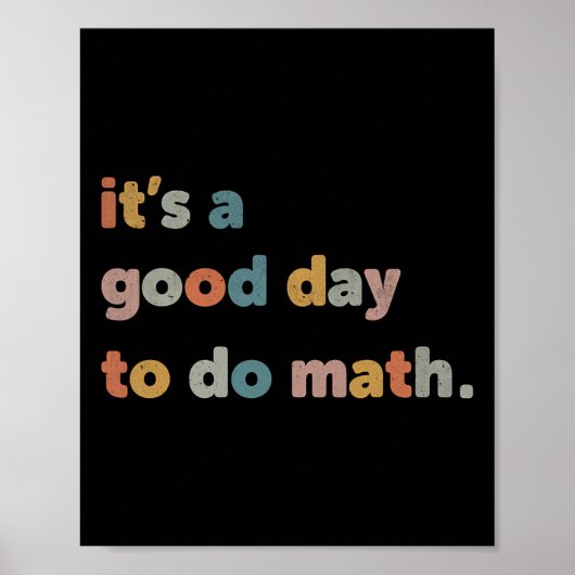 Op school is het een goede dag om te doen Wiskunde Poster (Voorkant)