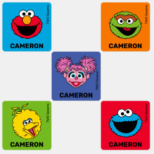 Op Sesamstraat Persoonlijke Kinderstickers Labels