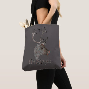 Op Slayer Reindeer Kerstmis Draagtas