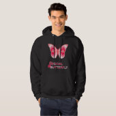 Op sociale hashtag Butterfly Hoodie (Voorkant volledig)