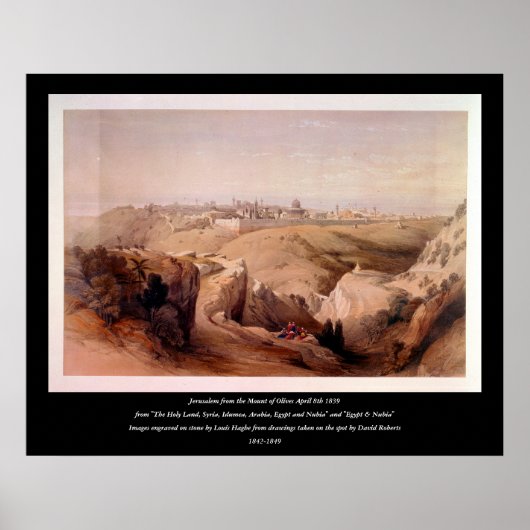 Op steen gegraveerd door Louis Haghe Poster (Voorkant)