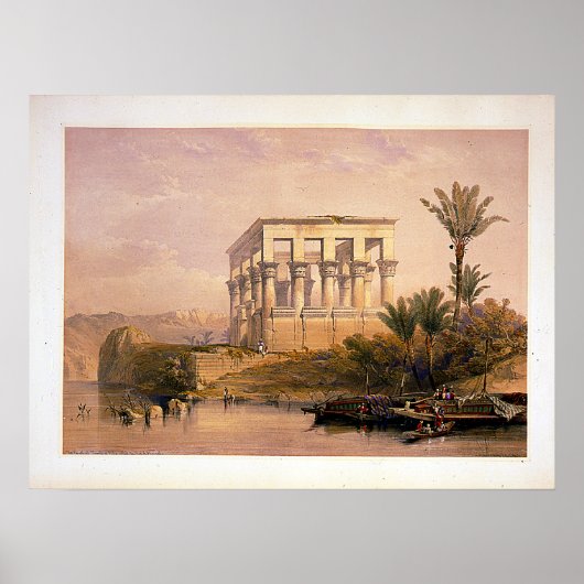 Op steen gegraveerd door Louis Haghe Poster (Voorkant)