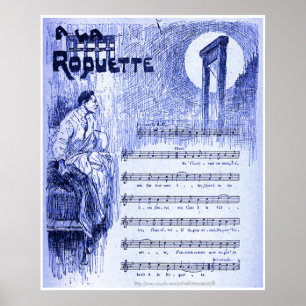 "Op straat muziek van Aristide Bruant, Parijs 18 Poster