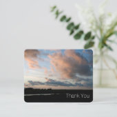 Op Sunset Peaceful Sky 2 Sympathie Bedankkaart (Staand voorkant)