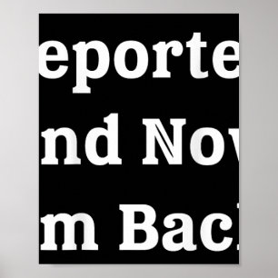 (op terug) Uitgezet en nu weer terug Grappige quot Poster