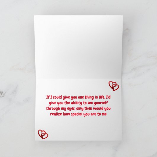 OP UW "BIRTHDAY" MET EEN VERLIES WIFE FEESTDAGEN KAART (Binnen)