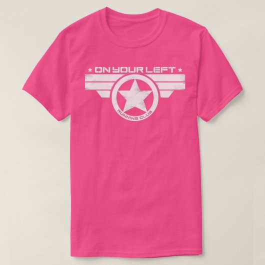 Op uw linkerRunning Club Onderdruk Druk 2 Essen T-shirt (Design voorkant)