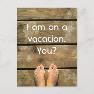 Op vakantie briefkaart