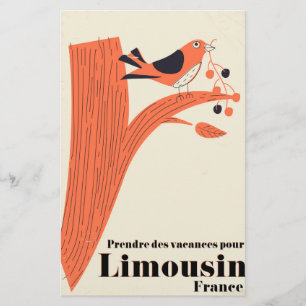 Op vakantie naar Limousin Frankrijk . Briefpapier