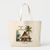 Op vakantie tot nader bericht strandtas grote tote bag (Voorkant)